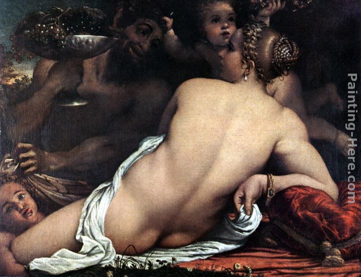 Annibale Carracci Venus with a Satyr and Cupids